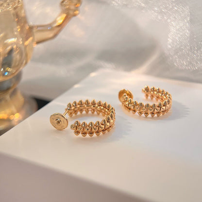 [OAK JURI]CLASH SMALL HOOP EARRINGS