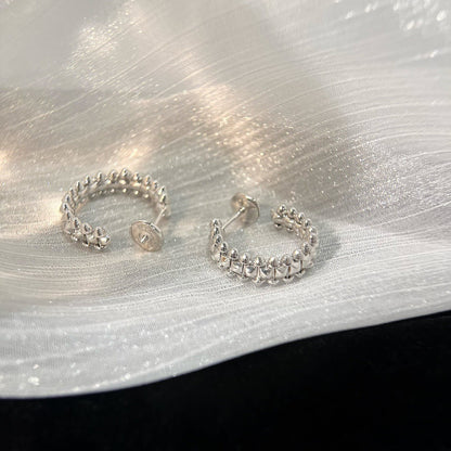 [OAK JURI]CLASH SMALL HOOP EARRINGS