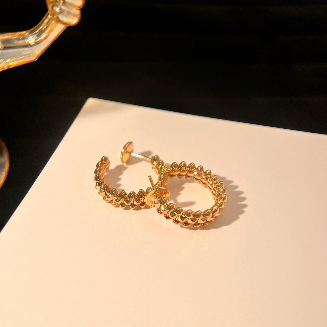 [OAK JURI]CLASH SMALL HOOP EARRINGS