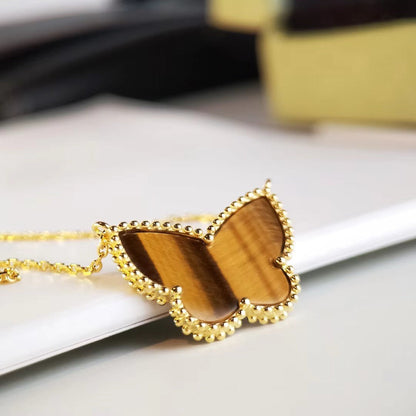 [OAK JURI] TIGER__ EYE BUTTERFLY NECKLACE