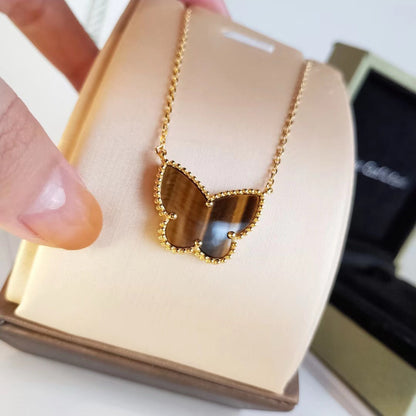 [OAK JURI] TIGER__ EYE BUTTERFLY NECKLACE