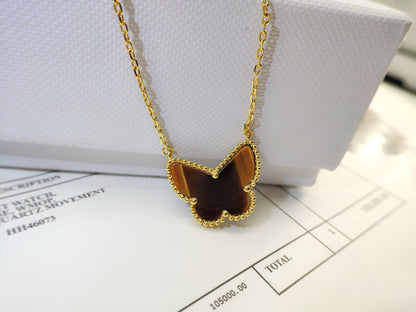 [OAK JURI] TIGER__ EYE BUTTERFLY NECKLACE