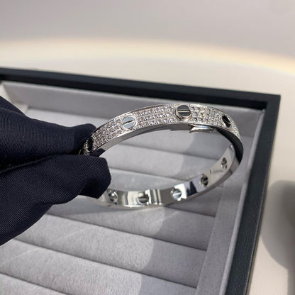 [OAK JURI]LOVE BRACELET 6.1MM DIAMOND-PAVED CERAMIC