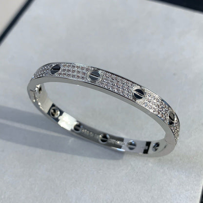 [OAK JURI]LOVE BRACELET 6.1MM DIAMOND-PAVED CERAMIC