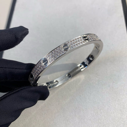 [OAK JURI]LOVE BRACELET 6.1MM DIAMOND-PAVED CERAMIC