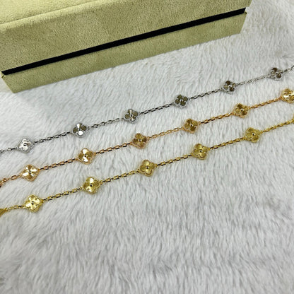 [OAK JURI]CLOVER 6 MOTIF DIAMOND BRACELET