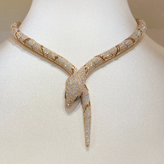 [OAK JURI]HAUTE COUTURE GOLD SERPENTI NECKLACE