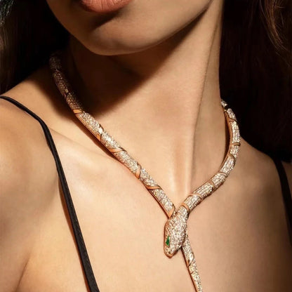 [OAK JURI]HAUTE COUTURE GOLD SERPENTI NECKLACE
