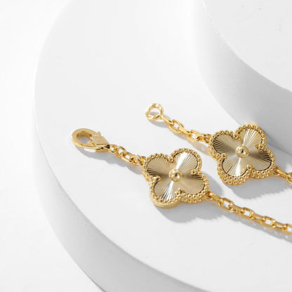 [OAK JURI]CLOVER 10 MOTIFS LASER NECKLACE