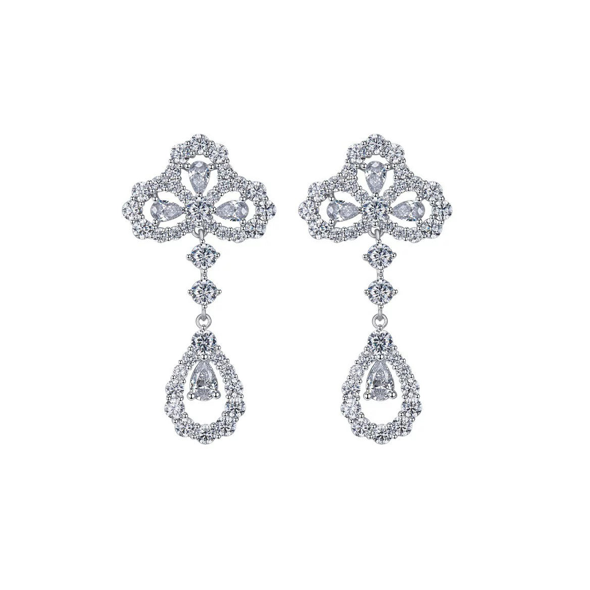 [OAK JURI]LOOP EARRINGS FULL MOTIF DIAMOND