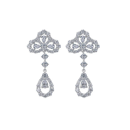[OAK JURI]LOOP EARRINGS FULL MOTIF DIAMOND