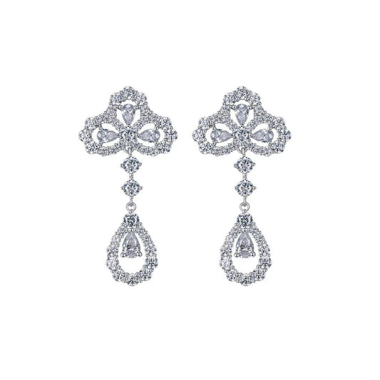 [OAK JURI]LOOP EARRINGS FULL MOTIF DIAMOND