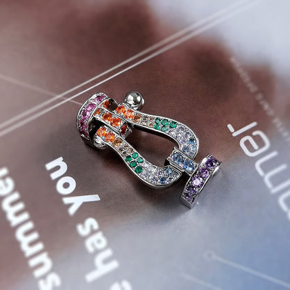 [OAK JURI]FORCE LARGE HORSESHOE  COLORED DIAMOND BRACELET ROSE GOLD