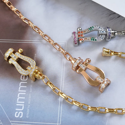 [OAK JURI]FORCE LARGE HORSESHOE CLASP  METAL BRACELET