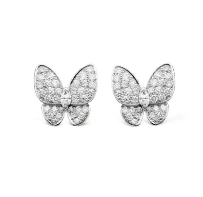 [OAK JURI]BUTTERFLY ALL DIAMOND EARRINGS