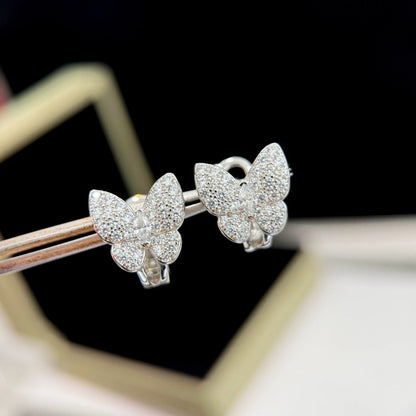[OAK JURI]BUTTERFLY ALL DIAMOND EARRINGS