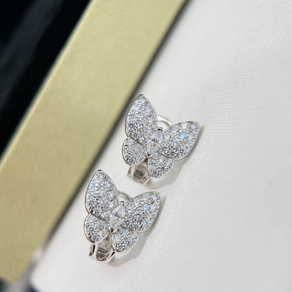 [OAK JURI]BUTTERFLY ALL DIAMOND EARRINGS