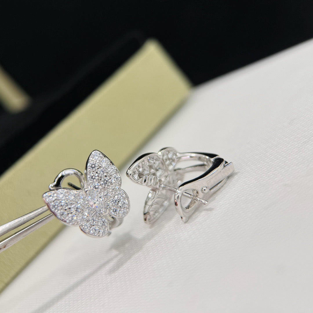 [OAK JURI]BUTTERFLY ALL DIAMOND EARRINGS