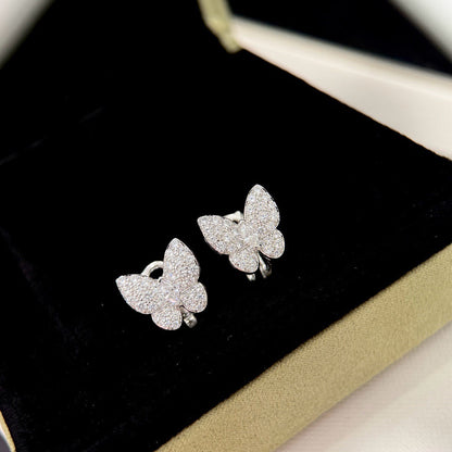 [OAK JURI]BUTTERFLY ALL DIAMOND EARRINGS