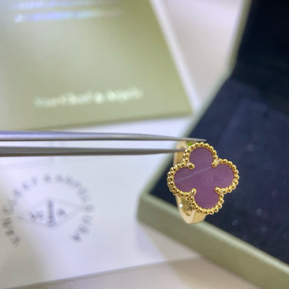[OAK JURI]CLOVER  PURPLE VIOLET RING