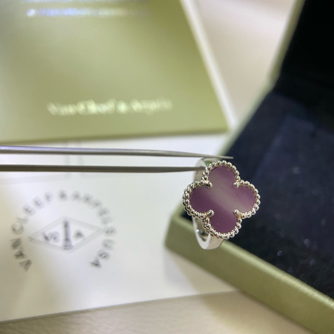 [OAK JURI]CLOVER  PURPLE VIOLET RING