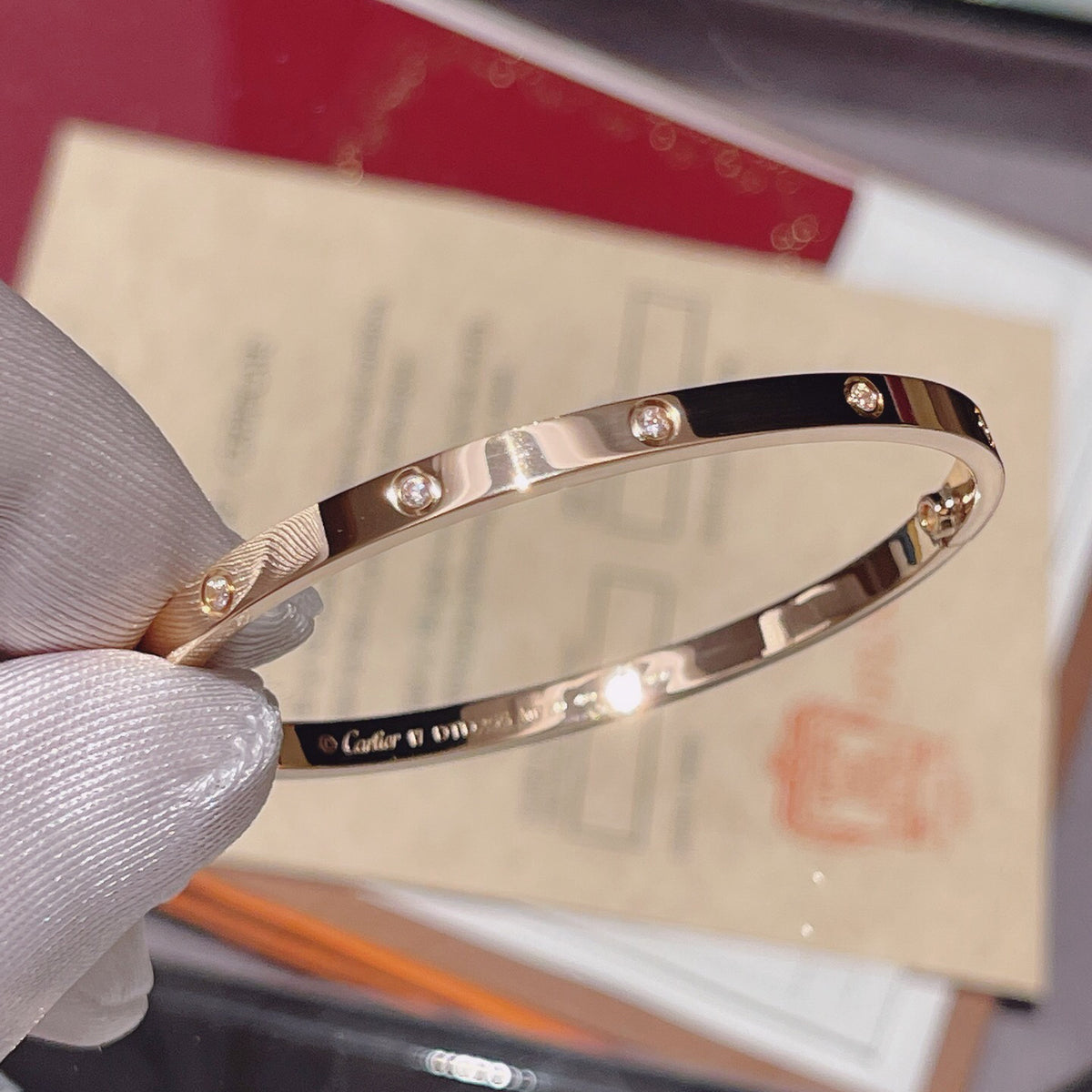[OAK JURI]LOVE BRACELET 3.65MM 10 DIAMONDS