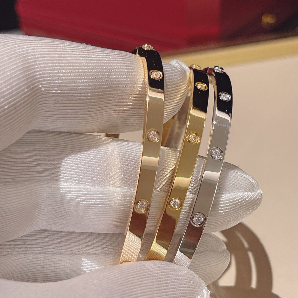 [OAK JURI]LOVE BRACELET 3.65MM 10 DIAMONDS