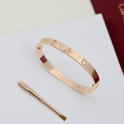 [OAK JURI]LOVE BRACELET 6.1MM 4 DIAMONDS