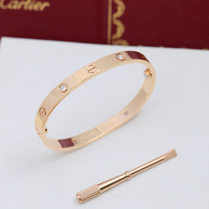 [OAK JURI]LOVE BRACELET 6.1MM 4 DIAMONDS