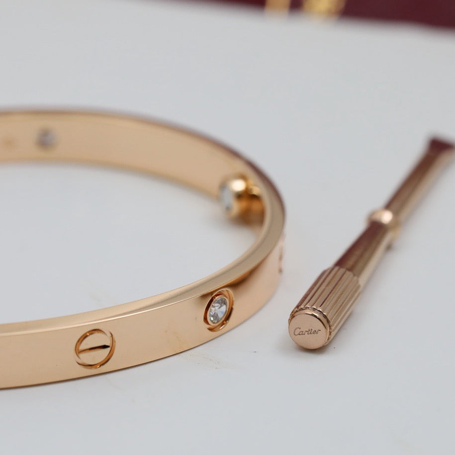 [OAK JURI]LOVE BRACELET 6.1MM 4 DIAMONDS