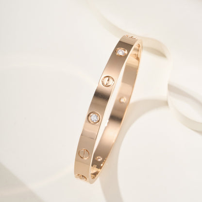 [OAK JURI]LOVE BRACELET 6.1MM 4 DIAMONDS