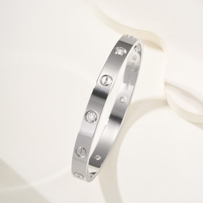 [OAK JURI]LOVE BRACELET 6.1MM 4 DIAMONDS
