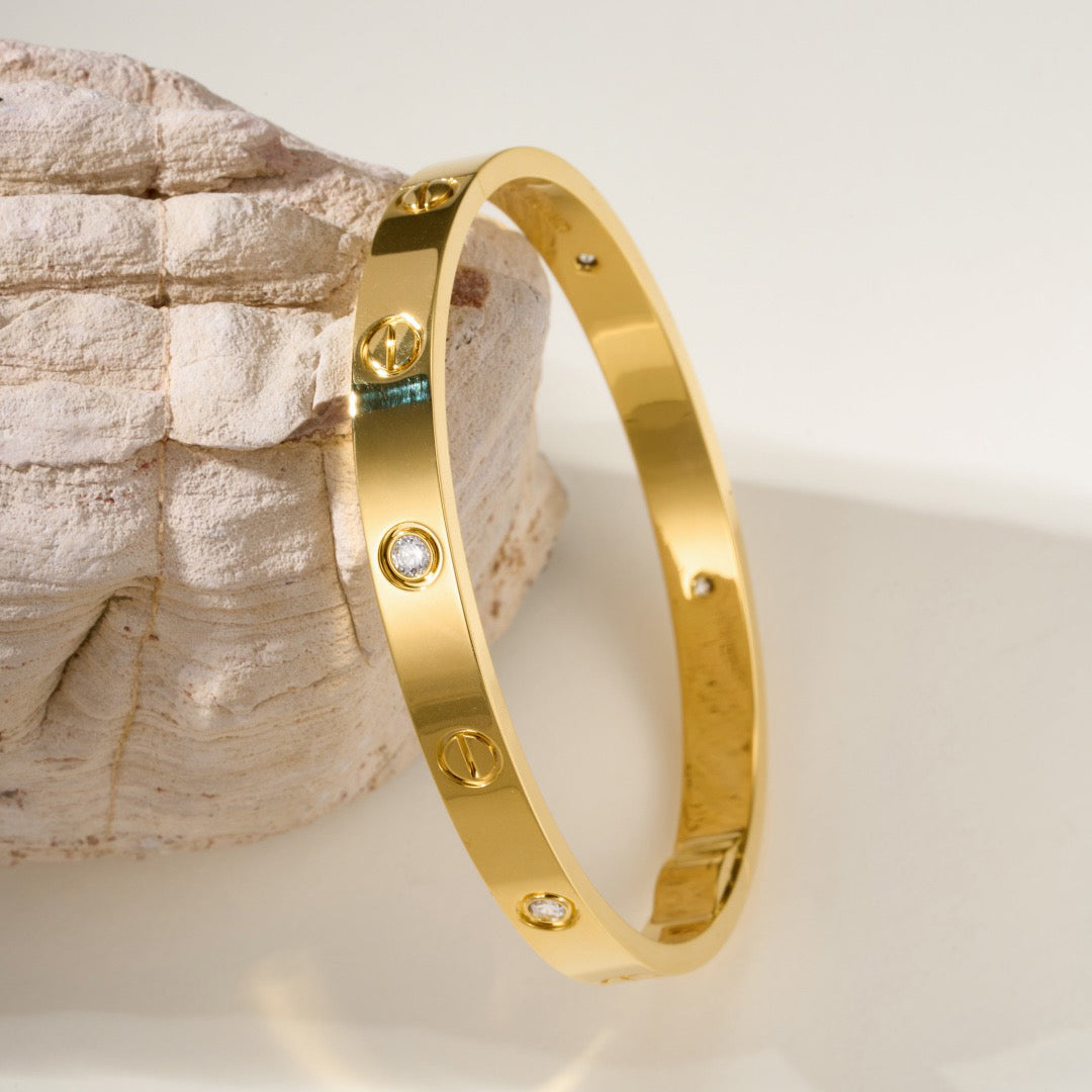 [OAK JURI]LOVE BRACELET 6.1MM 4 DIAMONDS