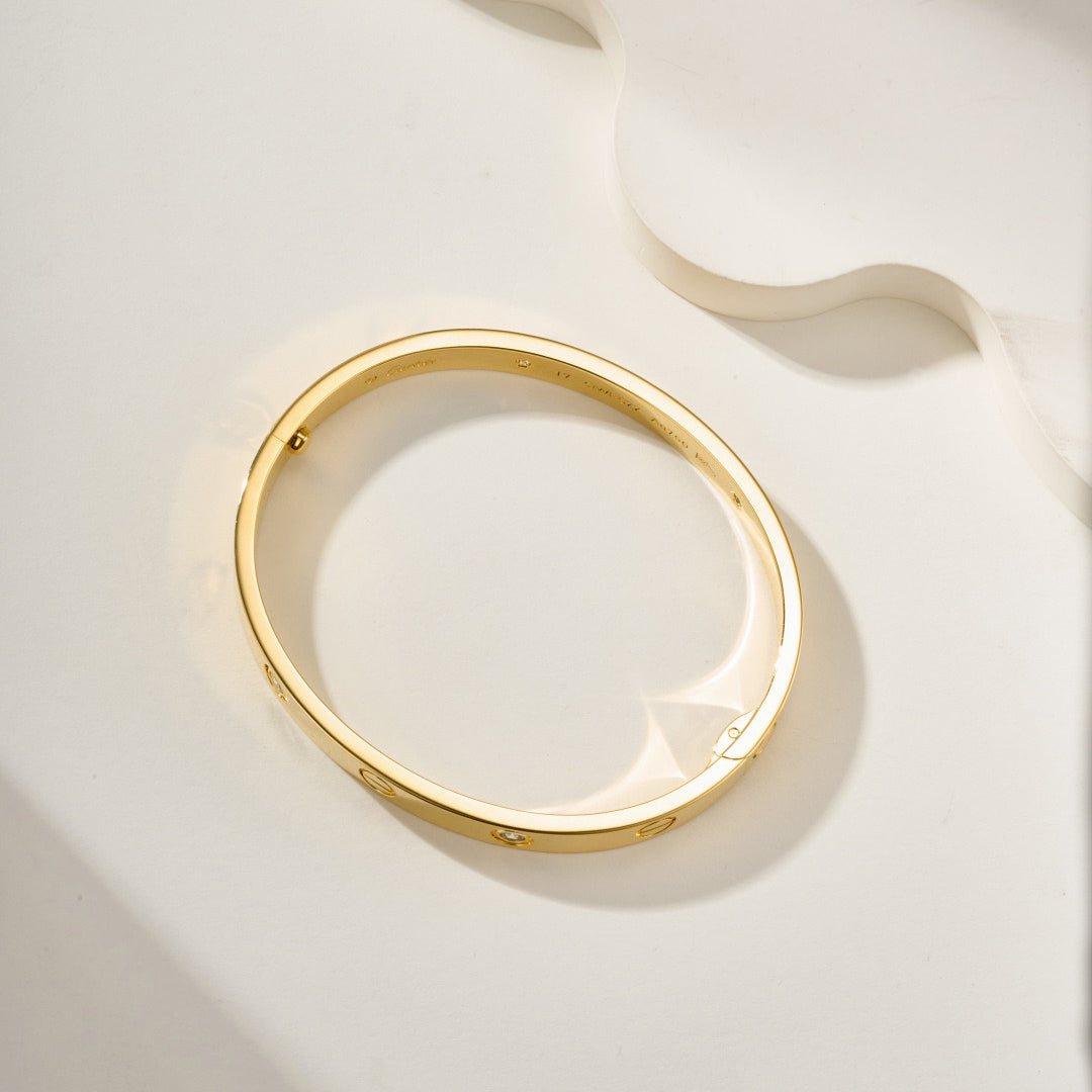 [OAK JURI]LOVE BRACELET 6.1MM 4 DIAMONDS