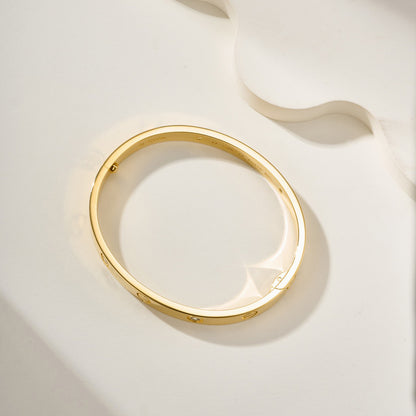 [OAK JURI]LOVE BRACELET 6.1MM 4 DIAMONDS