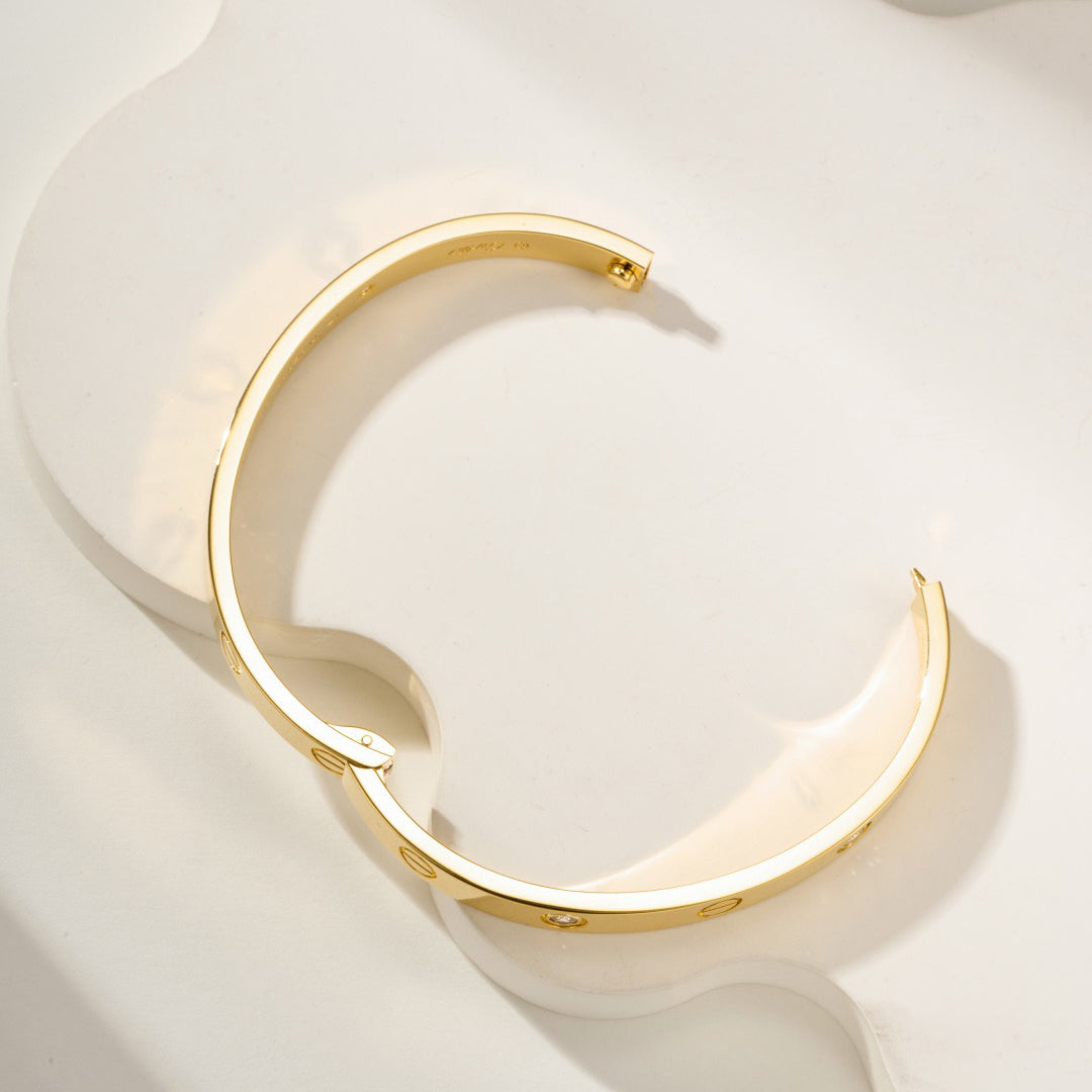 [OAK JURI]LOVE BRACELET 6.1MM 4 DIAMONDS