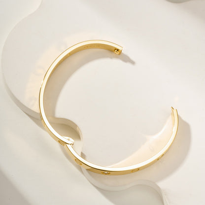 [OAK JURI]LOVE BRACELET 6.1MM 4 DIAMONDS