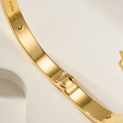 [OAK JURI]LOVE BRACELET 6.1MM 4 DIAMONDS