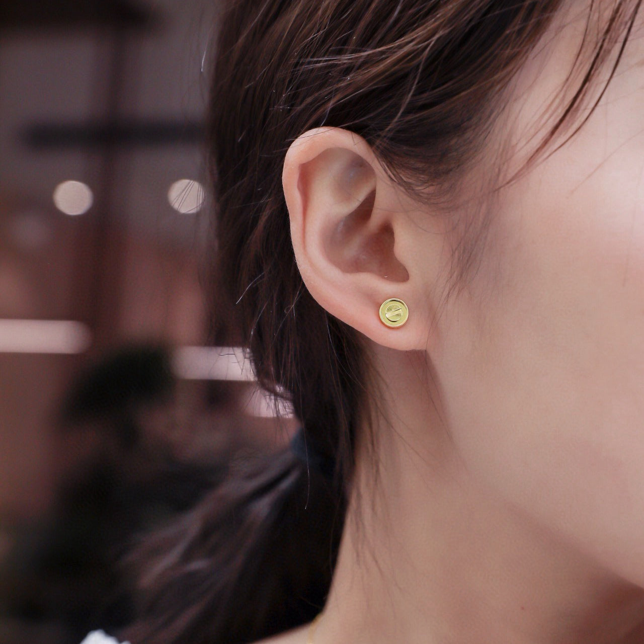 [OAK JURI]LOVE EARRINGS 7.2MM