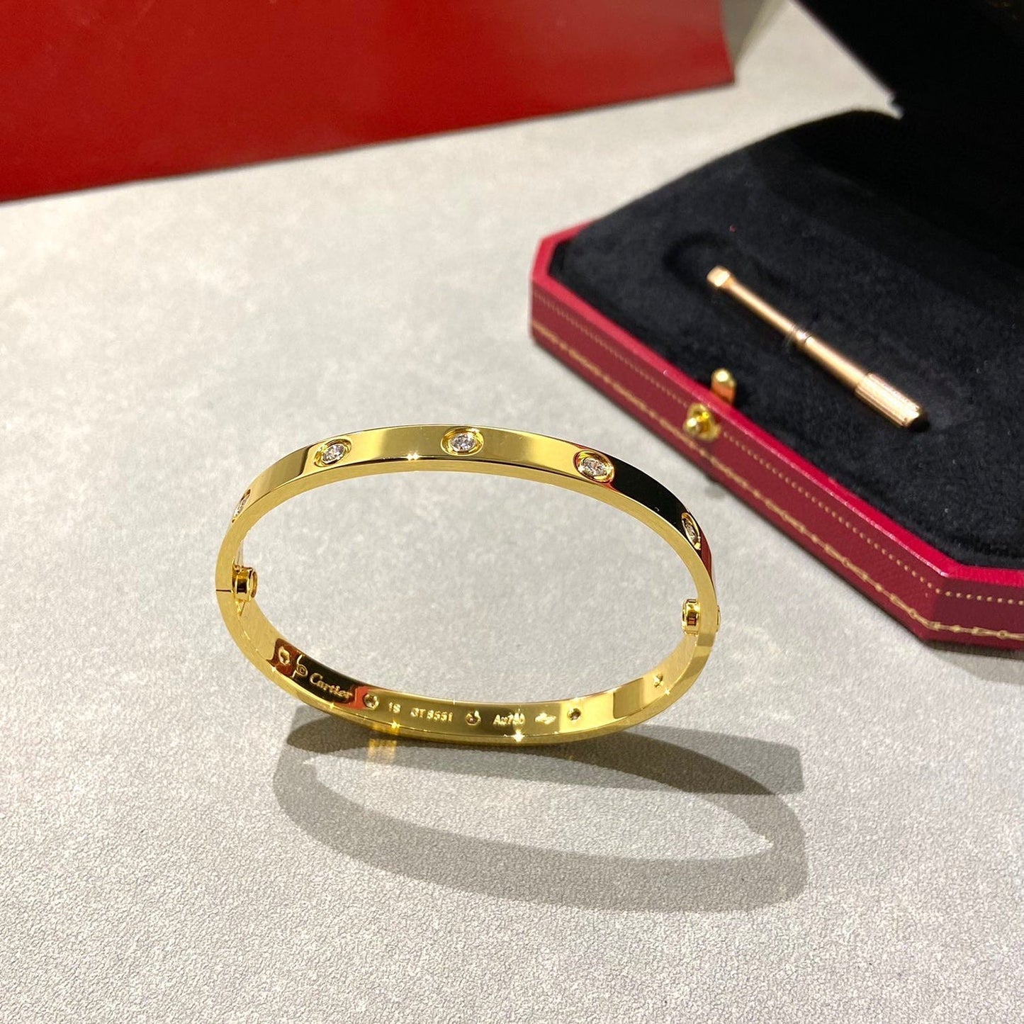 [OAK JURI]LOVE BRACELET 6.1MM 10 DIAMONDS