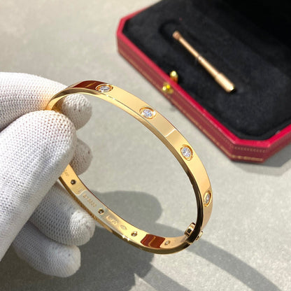 [OAK JURI]LOVE BRACELET 6.1MM 10 DIAMONDS