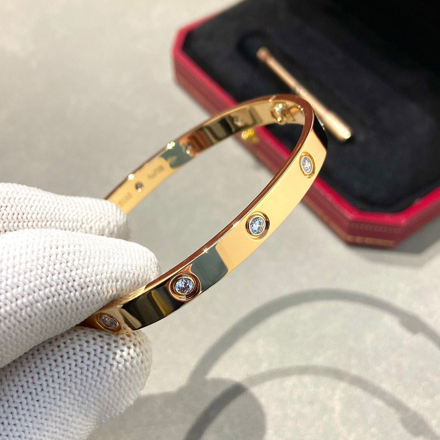 [OAK JURI]LOVE BRACELET 6.1MM 10 DIAMONDS