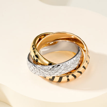 [OAK JURI]TRINITY  RING LEOPARD PRINT