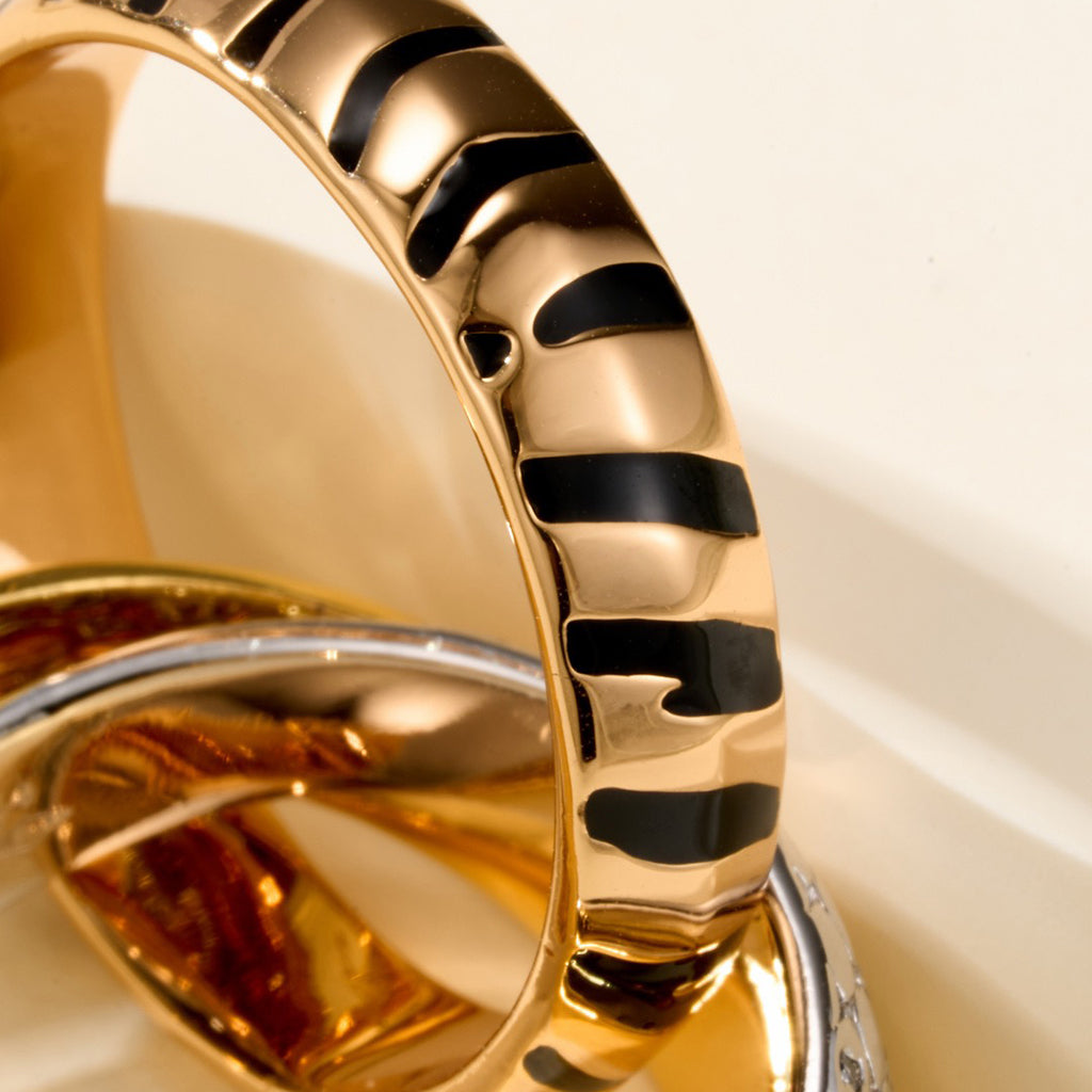 [OAK JURI]TRINITY  RING LEOPARD PRINT