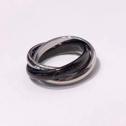 [OAK JURI]TRINITY 3.2MM RING BLACK CERAMIC