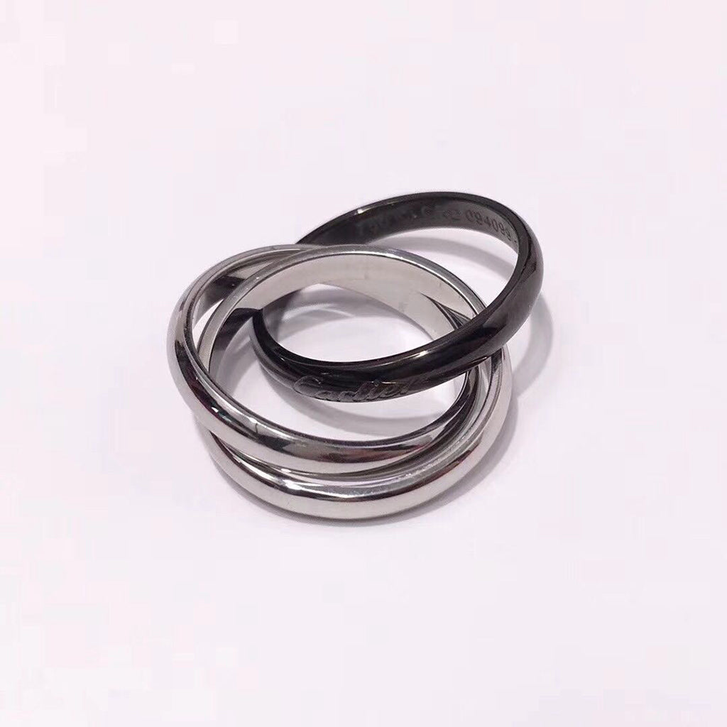 [OAK JURI]TRINITY 3.2MM RING BLACK CERAMIC