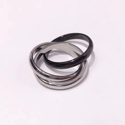 [OAK JURI]TRINITY 3.2MM RING BLACK CERAMIC