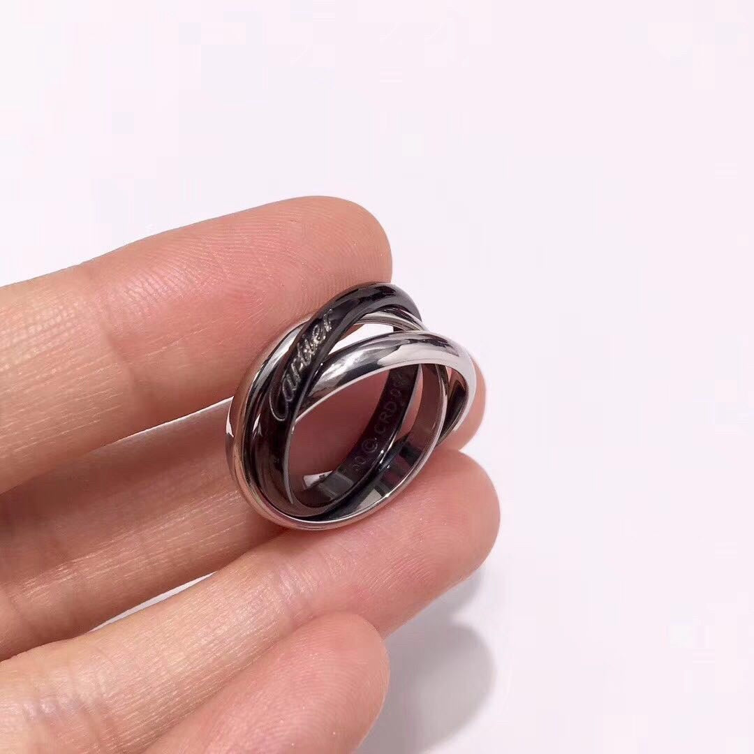 [OAK JURI]TRINITY 3.2MM RING BLACK CERAMIC