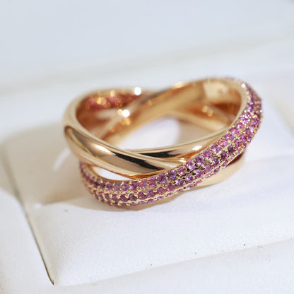 TRINITY 3.2MM RING PINK DIAMOND