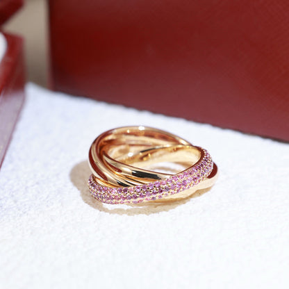 TRINITY 3.2MM RING PINK DIAMOND